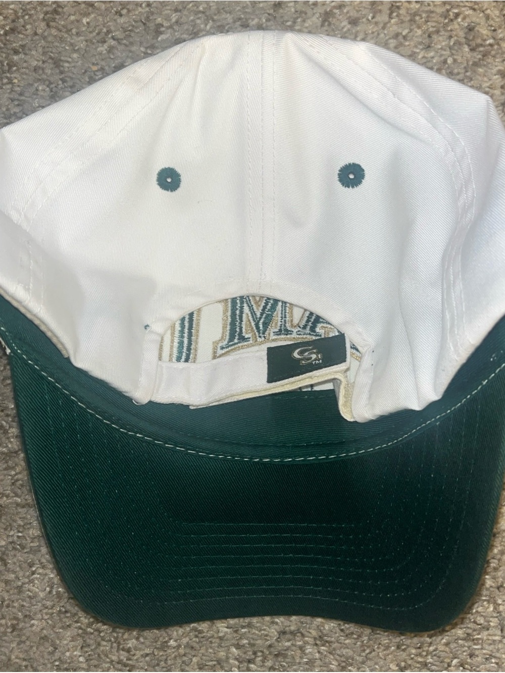 Colorado State University CSU Rams Hat Cap Ram U White Adjustable Never Worn New - Picture 3 of 8